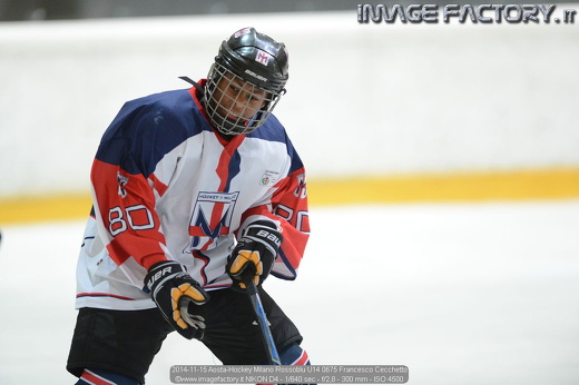 2014-11-15 Aosta-Hockey Milano Rossoblu U14 0675 Francesco Cecchetto